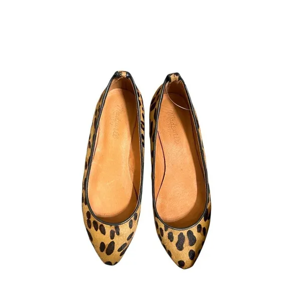 ✨Madewell THE MINI WEDGE IN CALF HAIR Sz 6.5 FLATS✨ - Image 3