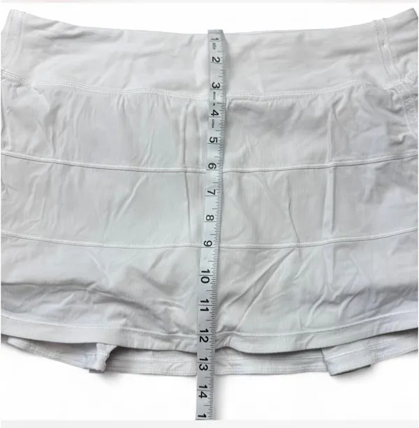 Lululemon Pace Rival Skirt White Size 10 - Image 7