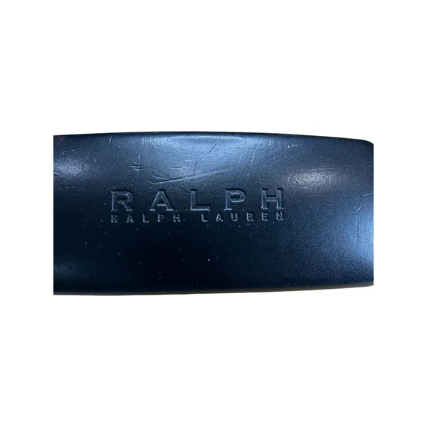 Ralph Lauren Black Hardshell Eyeglasses Case with Cleaning Cloth Logo Clamshell - Image 2
