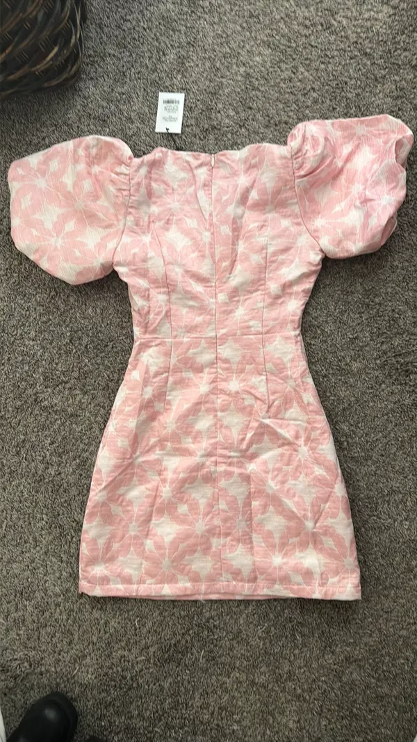 Showpo Diana Mini Dress Pink Floral - Image 3