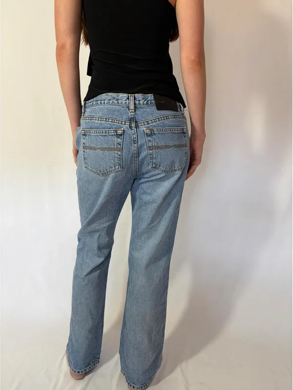 Express Low Rise Boot Cut Jeans - Image 5