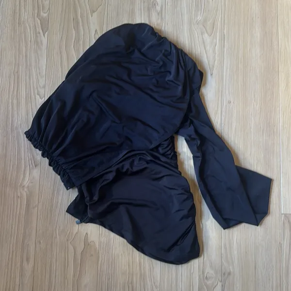 Lovers + Friends Black Draped Blouse - Image 3