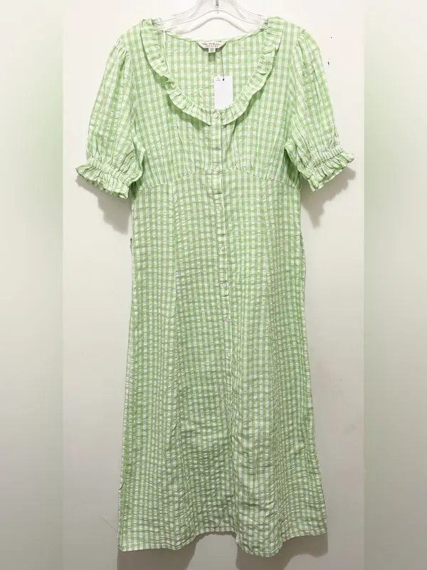 Miss‎ Selfridge Gingham Checked Button-Down Midi Dress Sz. 8 NWT - Image 5