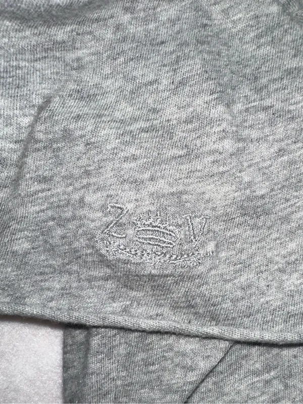 Zadig & Voltaire Gray Woman’s T-Shirt with Metallic Camo Skull Size Lg - Image 12
