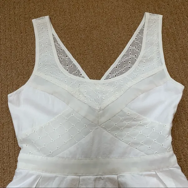 American Eagle Outfitters Lined Eyelet Dress - Image 4