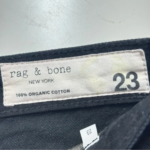 rag & bone Maya High Waist Straight Leg Jeans in Midnight 5 - size: 23 - Image 5