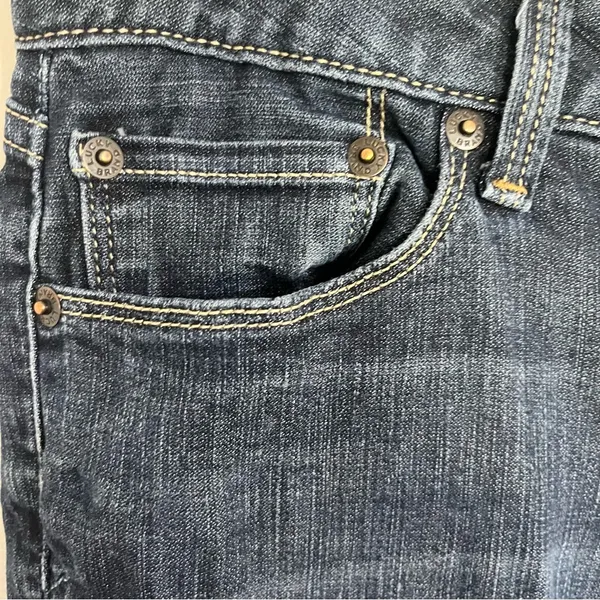 Lucky Brand Lola Boot Women's 2/26 LONG Ankle Dark Wash Blue Denim Bootcut Jeans - Image 3