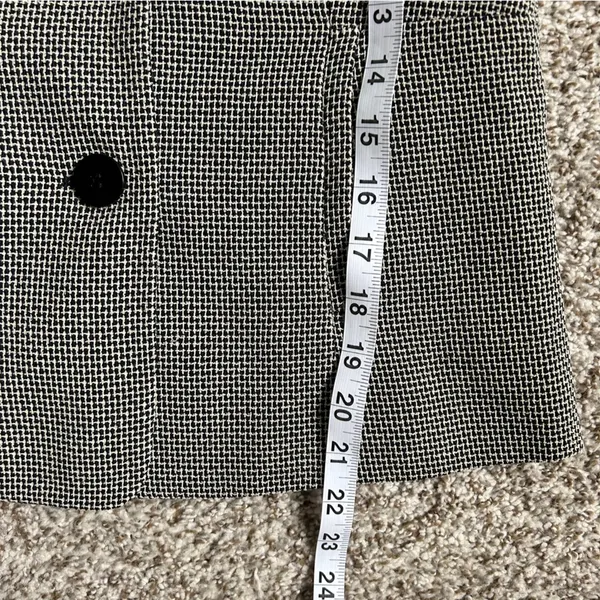 Ann Taylor Petites Black White Tweed Blazer Jacket Formal Office Business 2P - Image 5