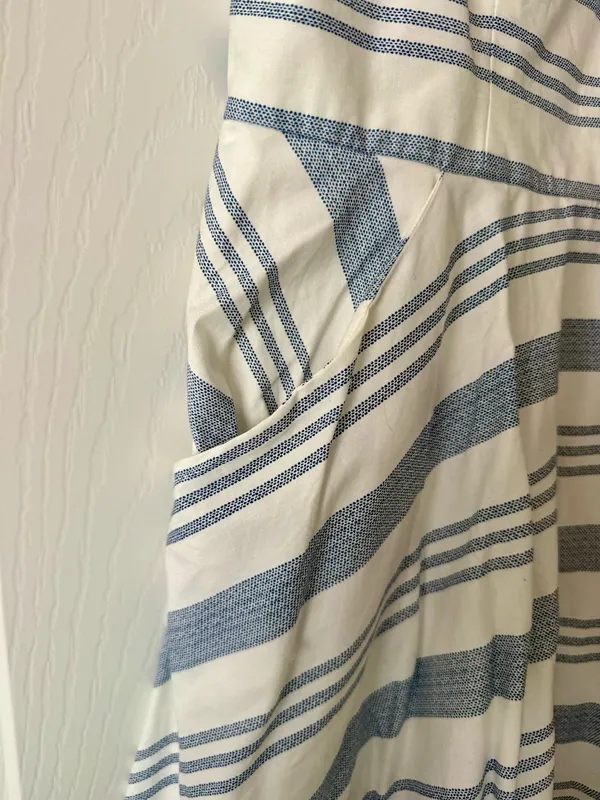 Altar'd State Blue and White Striped Pocket Sundress - Image 4