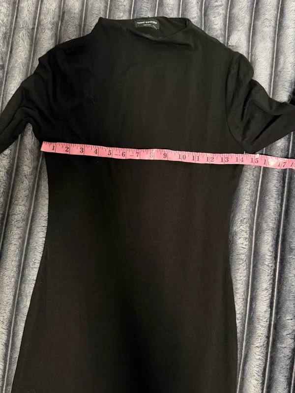 naked wardrobe Black Long Sleeve Bodycon Mini Dress - Image 7