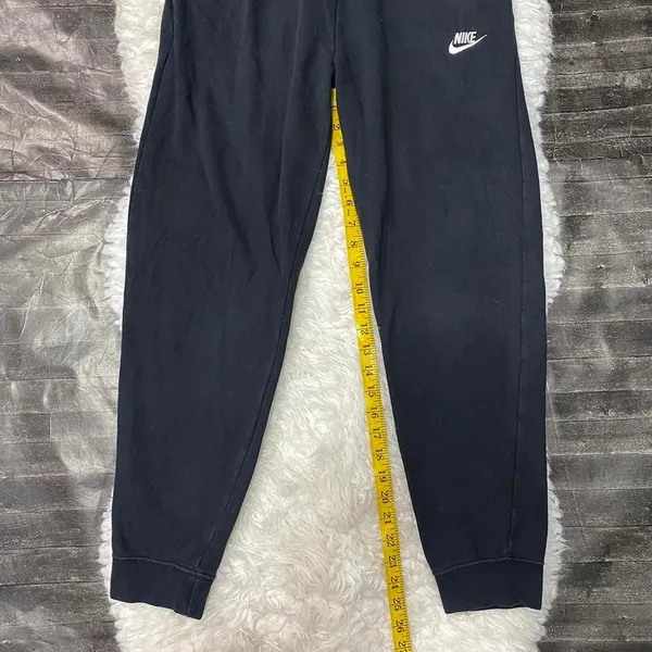Nike Women'S Black Drawstring Elastic Waist Jogger Sweat Pants Basic Casual - Image 6