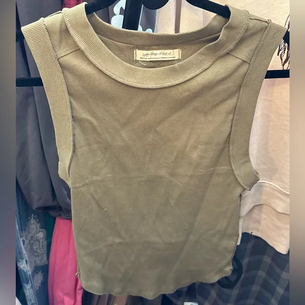 NWOT Free People We The Free Kate Tank - willow green - medium - Image 7