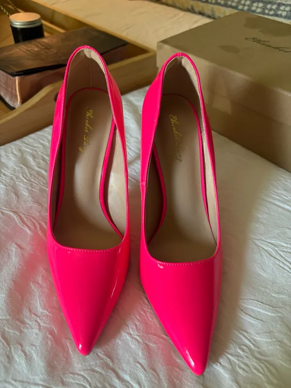 Elisabet Tang Heels Pink Size 7 - Image 4