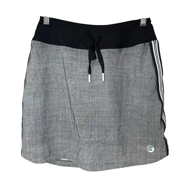 Foray Golf Core Tulip Skort Drawstring Waistband Gray Black Size‎ Small - Image 3