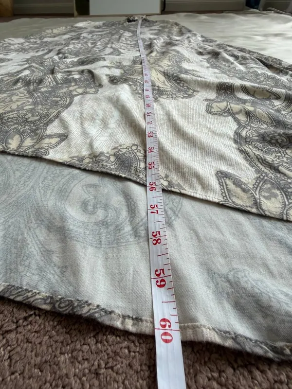 Hale Bob Taupe Paisley Halter Maxi Dress Size S - Image 11