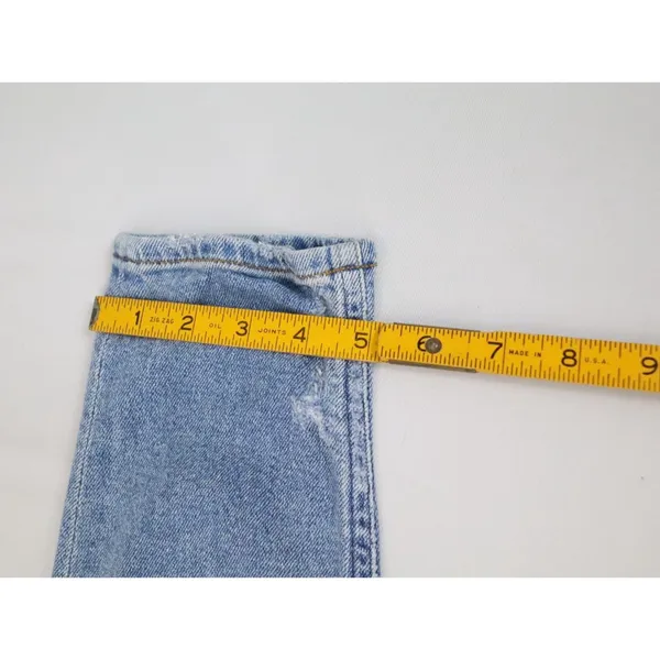 AGOLDE Nico High Rise Slim Fit Jeans Blue Women 24 Button Fly Denim Stretch‎ USA - Image 12