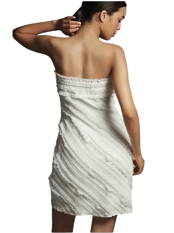 Endless Rose x Anthropologie - NWT Strapless Textured Mini Dress Bridal Sz S - Image 2