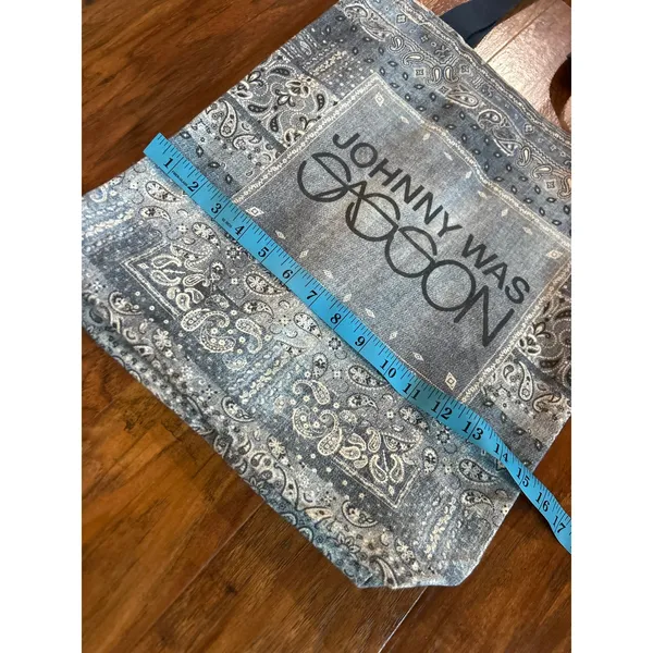 JOHNNY WAS X SASSON Denim Tote Bag Bandana Shopper JW SUSTAINABLE - Image 6
