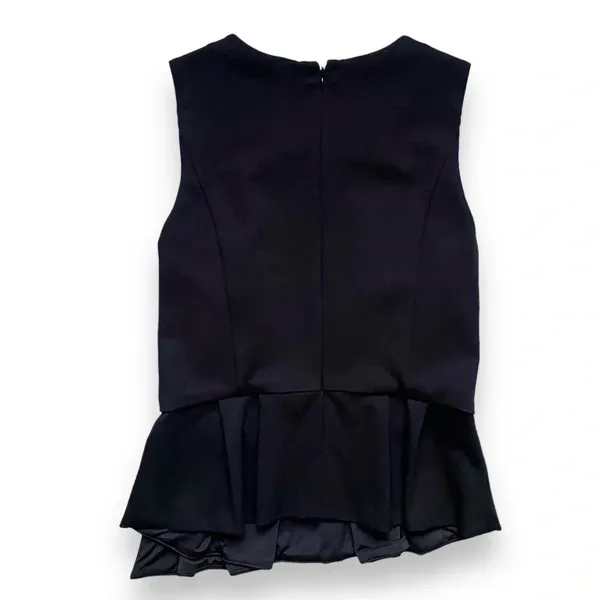 NWT White House Black Market Peplum Ponte Sleeveless Necklace Bodice Top - Image 6