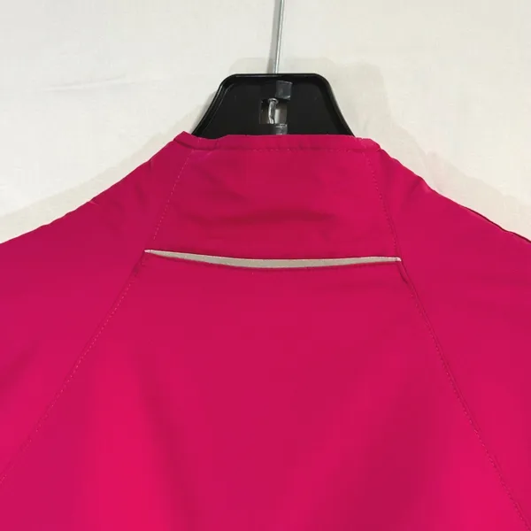 Y2K Adidas Womens Fuchsia Pink Full Zip‎ Windbreaker Track Jacket Size Medium - Image 6
