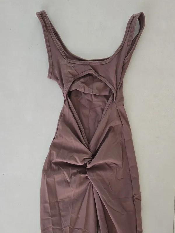 Amazon New Women’s Sleeveless Wide-Leg Jumpsuit in Dusty Mauve Size XS - Image 5