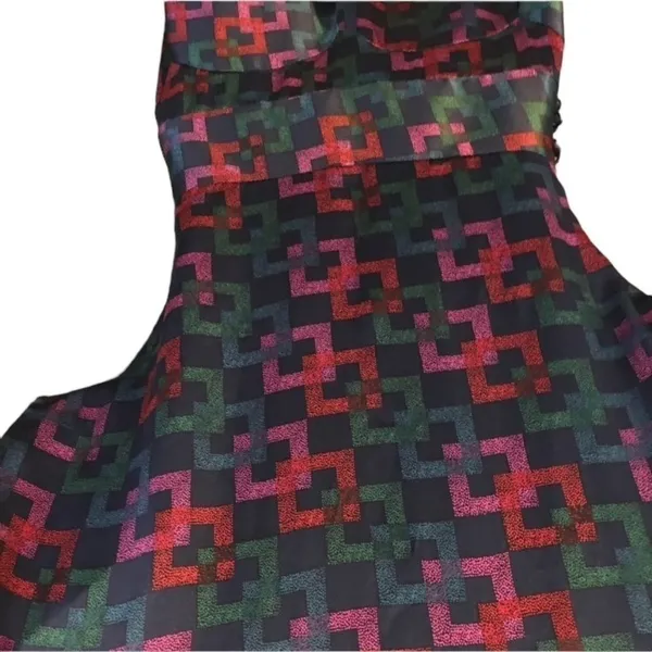 Anthropologie Trovato 100% silk Jewel Tone mini Party dress Spring Summer flirty - Image 9