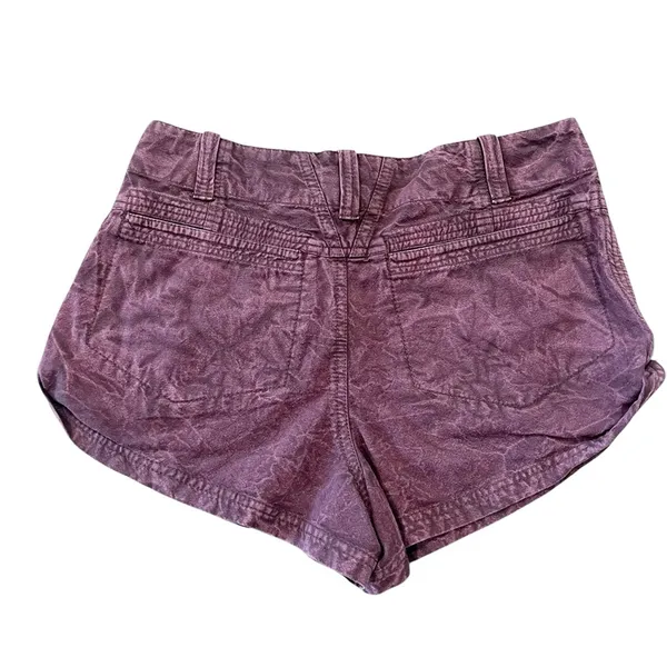 Free People Shorts Sz 0 Purple NWT Low Rise Button Fly Point Dume Chino Festival - Image 4