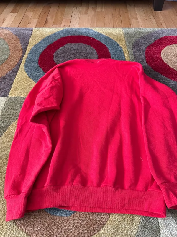 Vintage Retro Handmade in the USA Teddy Bear Coquette Girl Crewneck Sweatshirt - Image 5