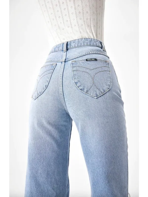 ROLLAS Light Wash Heidi Jeans Size 30 NEW NWT - Image 2