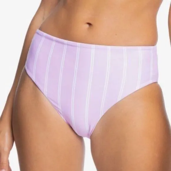 Roxy Sea & Waves Revo Purple Reversible Bikini Bottoms‎ Size Small - Image 4