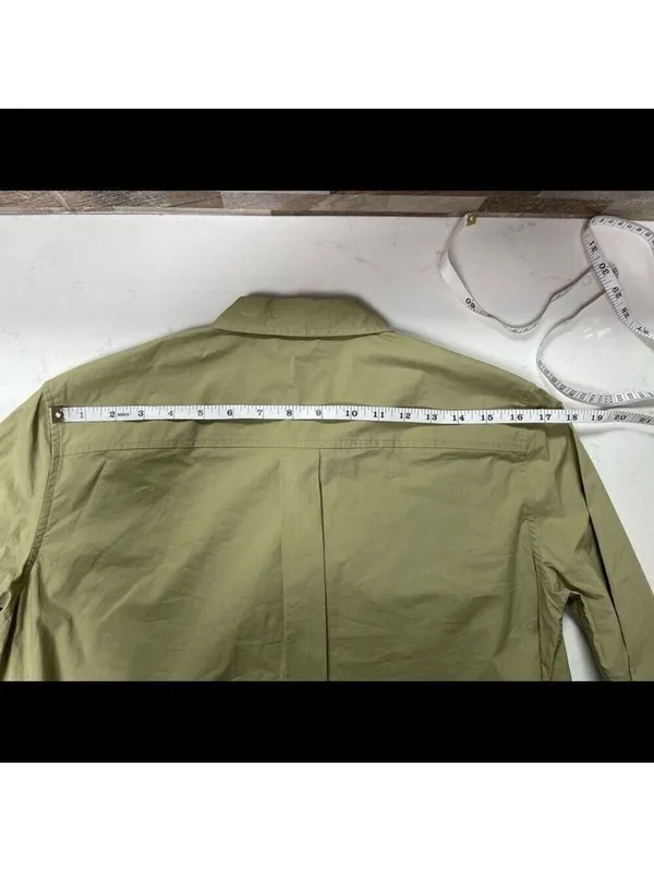 NWT MASSIMO DUTTI - 100% cotton Utility shirt M Academia Minimalist Quiet Luxury - Image 11