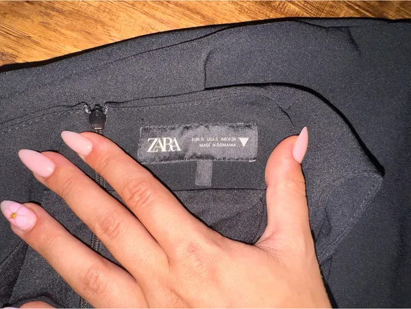 ZARA Mini Dress Black - Image 3