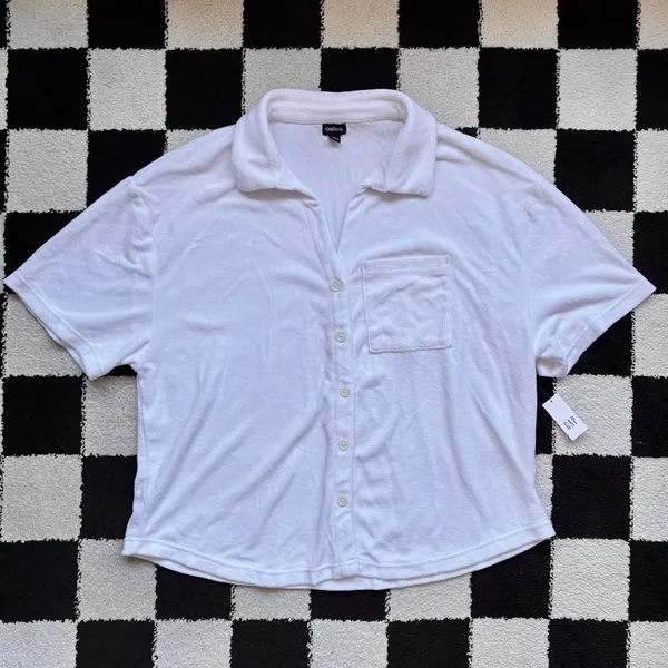 NWT Gap Body White Terrycloth Lounge Set XL - Image 3