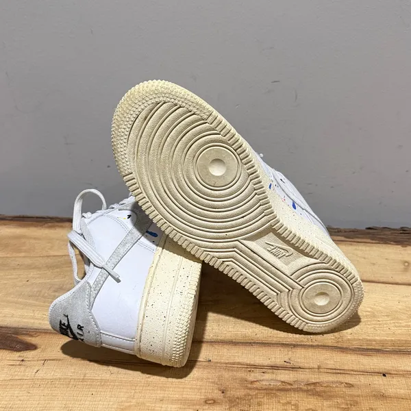 Nike Air Force 1 paint Splatter Size Youth 6/woman’s 7.5‎ B36 - Image 9
