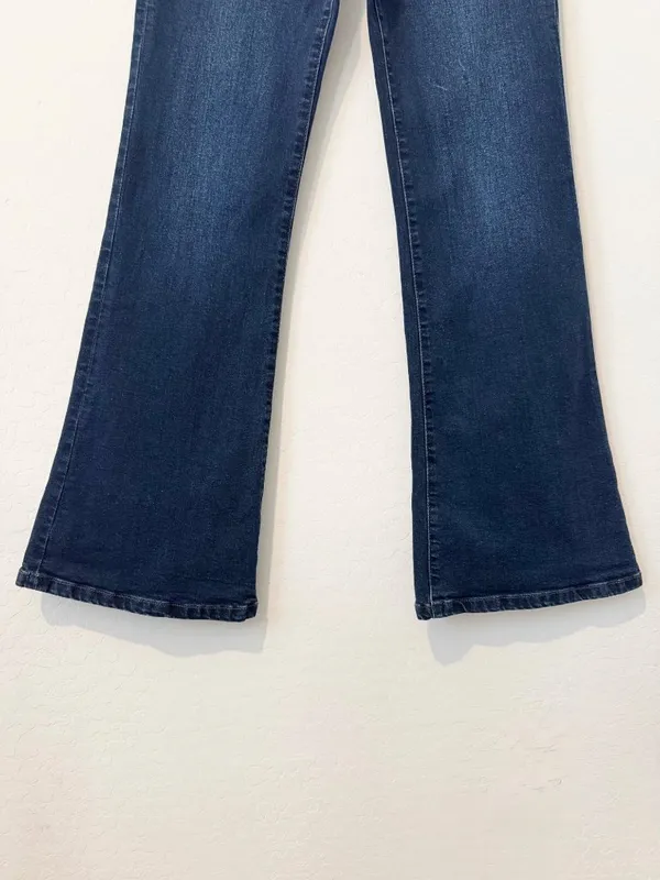 Joes Jeans High Rise Flare Leg Denim Size 27 Dark Wash Blue Retro Western Boho - Image 5