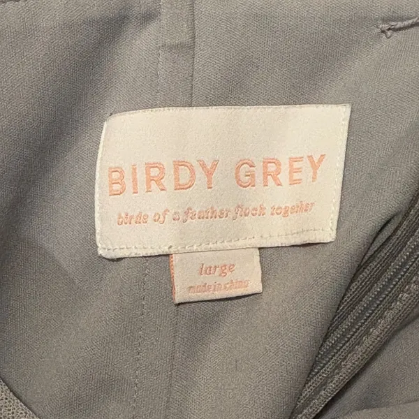 Birdy Grey Christina Convertible Bridesmaid Dress Silver Tulle Maxi Size‎ Large - Image 9