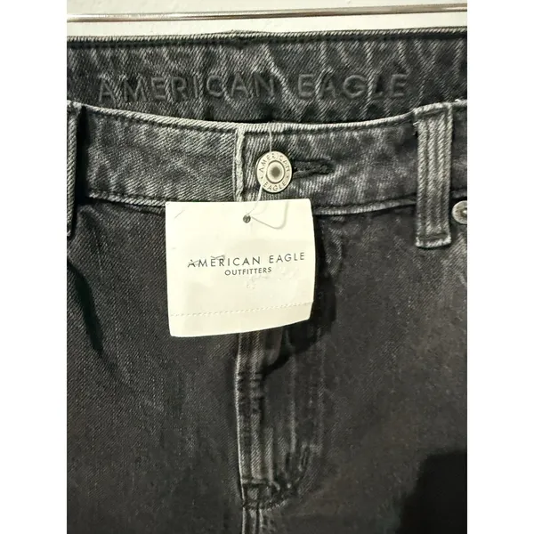 American Eagle Mom Jeans Women's ‎ Strigid Stretch Dark Wash Size 8 R - Image 3