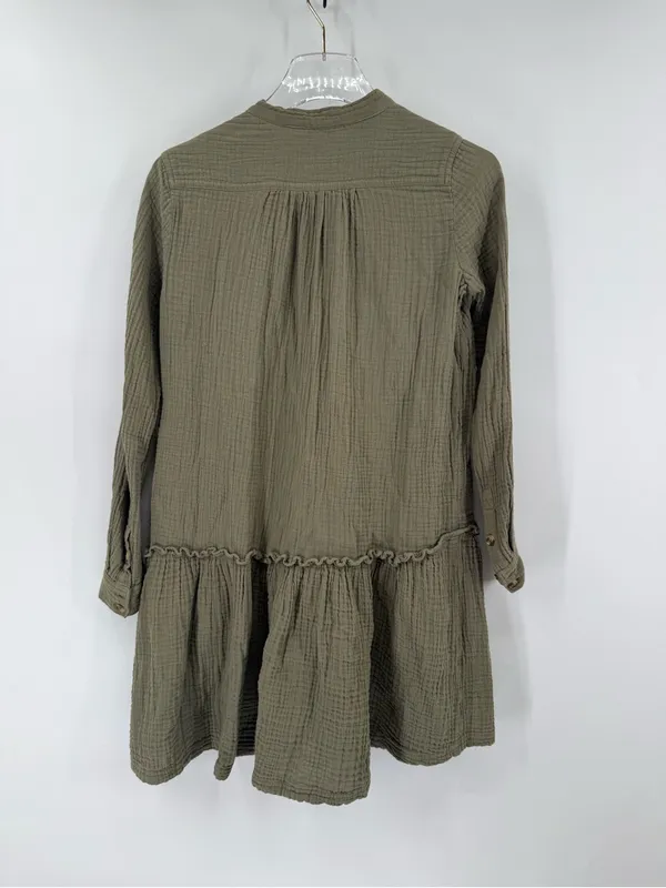 Anthropologie Maeve Katie Textured Utility Tunic Dress size 0 - Image 4
