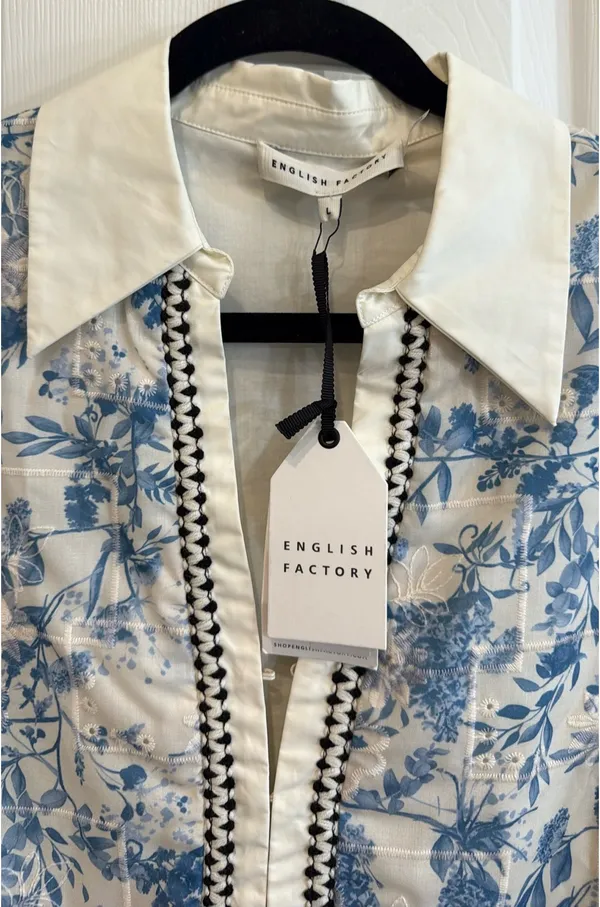 English Factory Timeless Toile Tunic Dress - Image 6