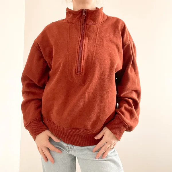 A New Day Rust Half-Zip Pullover - Image 3