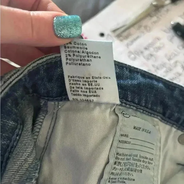 Adriano Goldschmied The Middi Mid Rise Legging Size 31 R. Medium Wash. - Image 8