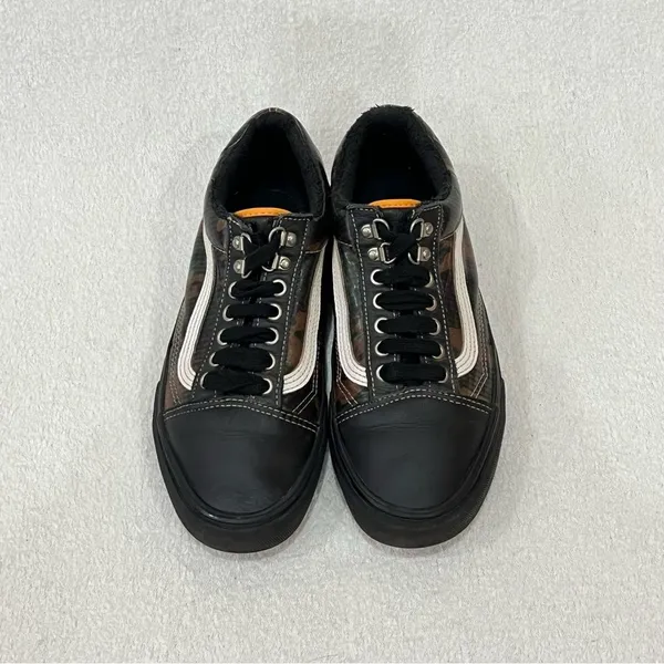 Vans Black Camouflage Old Skool MTE All-Weather Skate Shoes Size 9 - Image 3