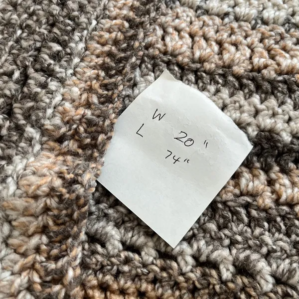 Chunky Knit Shawl with Oversized Pockets Brown - Image 4