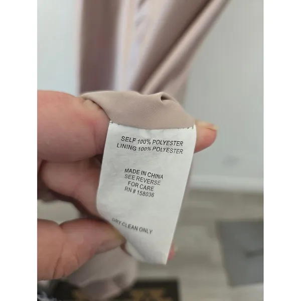 Birdy Grey Jesse Dress Taupe Kimono Satin Bridesmaid Maxi Slit Flattering Small - Image 12