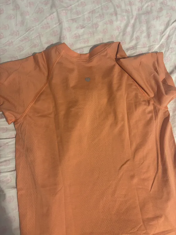 Coral Lululemon Swiftly Tech Short Sleeve - Image 3