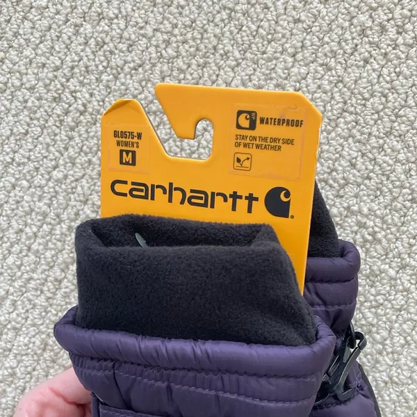 NEW Carhartt Waterproof Insulated Quilted Knit Cuff Glove Women’s Medium NWT - Image 2