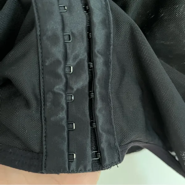Divided H&M Modern Love Corset Black Lingerie Top Large Mesh Fitted - Image 7