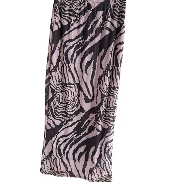 SHEIN Black Brown Zebra Print Pencil Skirt - Image 4