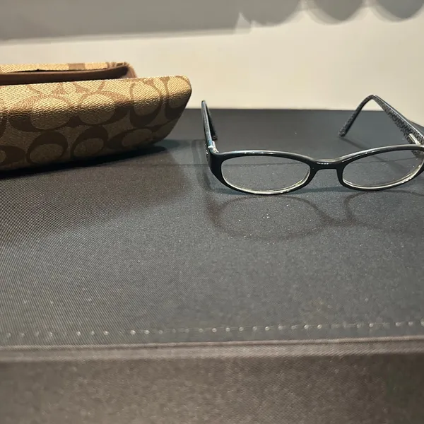 Coach Black Patterned Eyeglasses - Image 6