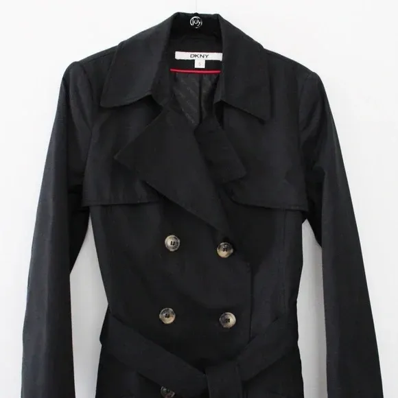 DKNY Abby Double Breasted Trench Coat - Image 5